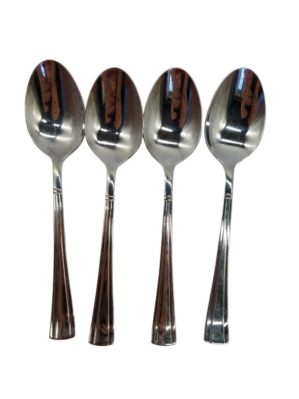 Cuisinart GEO 18/10 Stainless Steel  8" Serving Spoons Lot Of 4